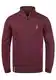 Indicode Andy Herren Strickjacke Cardigan Grobstrick Winter Pullover mit Stehkragen und Reißverschluss, Größe:M, Farbe:Wine (227)