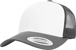 Retro Trucker Colored Front Kappe Darkgrey/White One Size