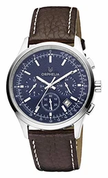 Herren-Armbanduhr 24h Dual Time Quarz Leder