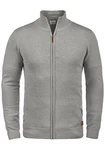 Blend Norman Herren Strickjacke Cardigan Feinstrick mit Stehkragen und Reißverschluss (70155) Zink Mix (70815)