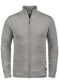 Blend Norman Herren Strickjacke Cardigan Feinstrick mit Stehkragen und Reißverschluss (70155) Zink Mix (70815)