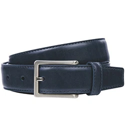 LINDENMANN Gürtel Herren Ledergürtel mittelbraun/marine/grau/blau