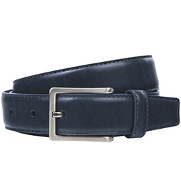 Gürtel Herren Ledergürtel Herren Gürtel Herren, Rindleder XL, in 3 Farben, mittelbraun/marine/grau, Größe/Size:120, Farbe/Color:blau