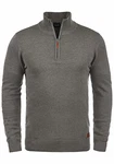 Blend Robin Herren Strickpullover Troyer Mit Stehkragen Und Reißverschluss (70815) Zink Mix