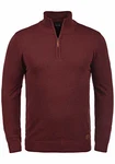 Blend Robin Herren Strickpullover Troyer Mit Stehkragen Und Reißverschluss (70815) Andorra Red