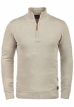 Blend Robin Herren Strickpullover Troyer Mit Stehkragen Und Reißverschluss (70815) Sand Mix (70810)
