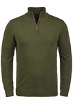 Blend Robin Herren Strickpullover Troyer Mit Stehkragen Und Reißverschluss (70815) Burnt Olive