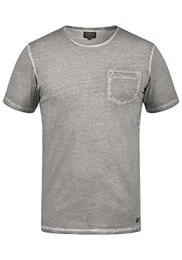 Pancho Herren T-Shirt Kurzarm Shirt Mit Rundhalsausschnitt Aus 100% Baumwolle, Größe:M, Farbe:Griffin