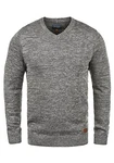 Blend Dansel Herren Strickpullover Mit V-Ausschnitt Pewter Mix