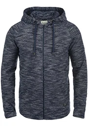 Juno Herren Sweatjacke Kapuzenjacke Hoodie mit Kapuze und Reißverschluss, Größe:M, Farbe:Navy (70230)