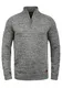 Blend Danovan Herren Strickpullover Troyer Feinstrick Pullover mit Stehkragen und Reißverschluss, Größe:M, Farbe:Pewter Mix (70817)
