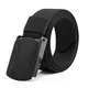 VEASTI Nylon Herren Guertel Sportarten Wasserdichte Gürtel Outdoor Military Stil Verstellbare Gurtband Schnalle 130cm (Schwarz 130cm)