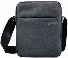 Umhängetasche Tablet iPad bis 11 Zoll, RFID Blocker Fach, Anti-Diebstahl, Wasserfest, Herren Damen, 3.5 L Klein Grau