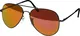 Balinco Hochwertige Pilotenbrille Sonnenbrille 70er Jahre Herren & Damen Sunglasses Fliegerbrille verspiegelt (Grey/Matt - Fire)