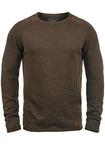 Blend Dan Herren Strickpullover Feinstrick Mit Rundhals (20700587ME) Coffee Brown (71507)