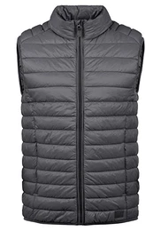 Nille Herren Weste Steppweste Outdoor Weste Mit Stehkragen, Größe:M, Farbe:Ebony Grey (75111)