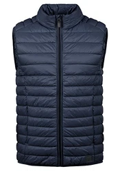 Blend Nille Herren Weste Steppweste Outdoor Weste Mit Stehkragen Navy