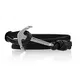 Anker Armband Leder Modeschmuck Maritim Unisex :: Ankerfarbe: Schwarz :: (Canonboll)