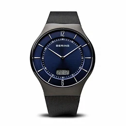 Herren Analog Funk Collection Armbanduhr mit Edelstahl Armband und Saphirglas 51640-227