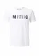 MUSTANG Herren Logo Tee T-Shirt, Weiß (General White 2045), Medium