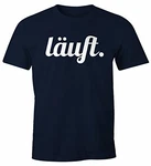 MoonWorks Cooles Lustiges Herren T-Shirt Läuft Fun-Shirt Navy MoonWorks Cooles Lustiges Herren T-Shirt Läuft Fun-Shirt Navy