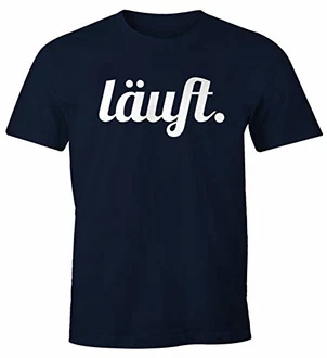 MoonWorks Cooles Lustiges Herren T-Shirt Läuft Fun-Shirt