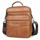 SPAHER Herrentasche Leder Tasche IPAD Umhängetasche Handgelenktasche Schultertasche Business Männer Aktentaschen Handtaschen Rucksack Crossbody Sling Reisetasche mit abnehmbarem Schultergurt