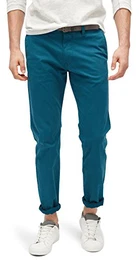 Herren Essential Chino Solid Hose, Blau (Moes Blue 6735), 32W / 32L