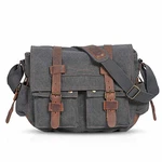 FANDARE Unisex Umhängetasche/Laptoptasche 14 Zoll Messenger Bag Schultertasche Multifunktions Reise Grau
