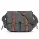 FANDARE Unisex Umhängetasche/Laptoptasche 14 Zoll für Arbeit Herren Messenger Bag Schultertasche Multifunktions Reise Canvas Grau