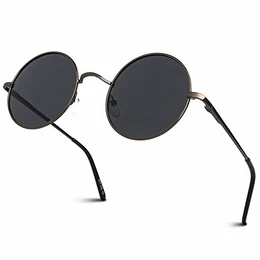 Klassische Lennon Runde Polarisierte Sonnenbrille mit UV400 Schutz MEZ1