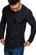 Amaci&Sons Oversize Vintage Herren Pullover Hoodie Sweatshirt Crew-Neck 6063 Anthrazit S