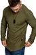 Amaci&Sons Oversize Vintage Herren Pullover Biker-Style Hoodie Sweatshirt Crew-Neck 6069