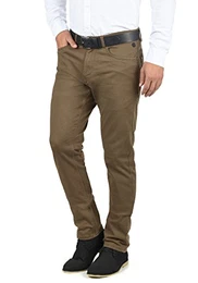 Saturn Herren Chino Hose Stoffhose Aus Stretch-Material Slim Fit, Größe:W32/32, Farbe:Mocca Brown (71508)