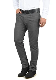 Saturn Herren Chino Hose Stoffhose Aus Stretch-Material Slim Fit, Größe:W30/32, Farbe:Ebony Grey (75111)