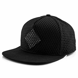 Andromeda Snapback Cap Schwarz Unisex Baseball Mütze Mesh Style