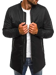 Herren Übergangsjacke Bomberjacke Fliegerjacke Militär Freizeitjacke Sportjacke J.Boyz X1023K SCHWARZ M