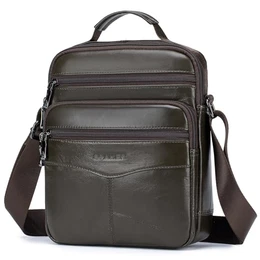Groß Herrentasche Leder Tasche Umhängetasche IPAD Handgelenktasche Schultertasche Business Männer Aktentaschen Handtaschen Rucksack Crossbody Sling Reisetasche für Arbeit Reise Alltagsleben
