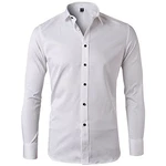 Harrms Herren Hemd Slim Fit für Business Hochzeit Freizeit Bügelleicht/Bügelfrei Weiß