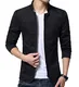 Arkind Herren Blouson Sakko, Einfarbig Gr. M, schwarz