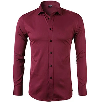 Harrms Herren Hemd Slim Fit für Business Hochzeit Freizeit Bügelleicht/Bügelfrei