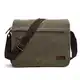 LOSMILE Herren Umhängetaschen, Leinwand Schultertaschen, 13.3  Laptoptasche,Schulranzen, für Schule und Arbeits,für Männer und Frauen. (L- grün)