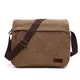LOSMILE Herren Umhängetaschen, Leinwand Schultertaschen, 13.3'' Laptoptasche,Schulranzen, für Schule und Arbeits,für Männer und Frauen. (L-Kaffee)