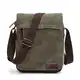 LOSMILE Herren Umhängetaschen, Leinwand Schultertaschen, Laptoptasche,Schulranzen, für Schule und Arbeits,für Männer und Frauen. (M-grün)
