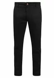 Blend BHKainz Herren Chino Hose Stoffhose mit Stretch-Anteil Eingrifftaschen Baumwollmischung Regular fit, Größe:32/32, Farbe:Black (70155)
