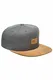 Herren Kappe REELL Suede 6-Panel Cap,Heather Charcoal, Einheitsgröße