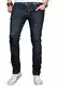 A. Salvarini Herren Designer Jeans Hose Stretch Basic Jeanshose Regular Slim [AS-047a-W32-L32]