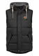 !Solid Cobber Herren Weste Steppweste Outdoor Weste Mit Kapuze Und Stehkragen, Größe:M, Farbe:Black (9000)