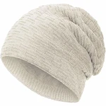 Compagno warm gefütterte Wintermütze Beanie Strickmütze Hat Herren Damen Mütze Haube Einheitsgröße Beige