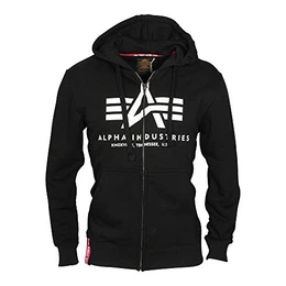 Basic Zip Hoodie Schwarz M